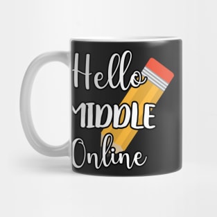 Online Hello Grade Virtual Back to School 2020 - Hello Middle School Online Mug